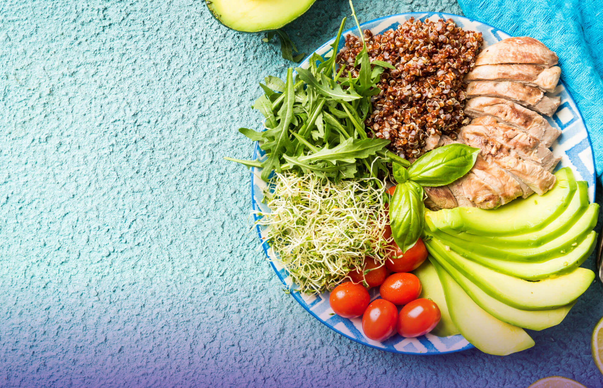Balanced plate of food - blog image